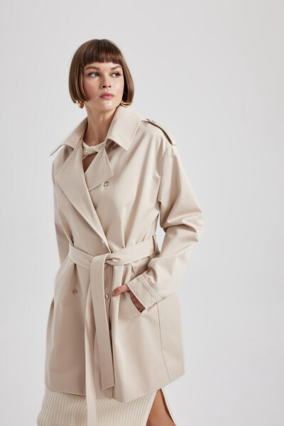 Relax Fit Trench Coat with Belt A3601ax23au - 6