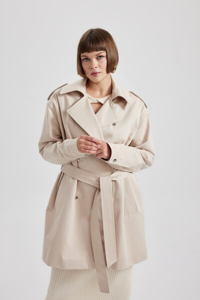 Relax Fit Trench Coat with Belt A3601ax23au - 7