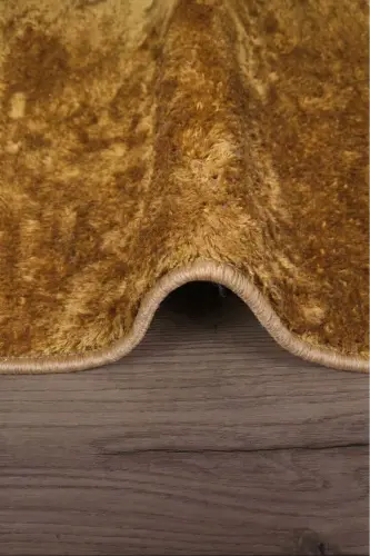 Relax Gold 80x150 + 50x80 cm. Büyük Boy 2'li Banyo Halısı Paspası Seti Kaymaz Klozet Takımı - Altın - 3