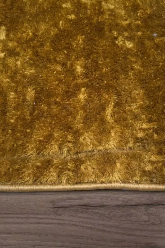 Relax Gold 80x150 + 50x80 cm. Büyük Boy 2'li Banyo Halısı Paspası Seti Kaymaz Klozet Takımı - Altın - 5