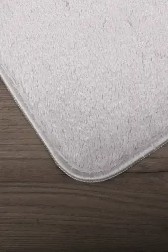 Relax Gray 80x150 + 50x80 cm Large Size 2-Piece Bathroom Rug Mat Set Non-Slip Toilet Set-Gray - BONNY HOME (1)