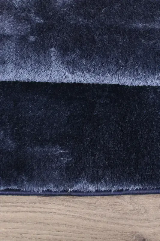 Relax Lacivert 80x150 + 50x80 sm. Katta o'lchamdagi 2 ta hammom gilamchasi to'plami, sirpanmaydigan unitaz qopqog'i - Lacivert - 5