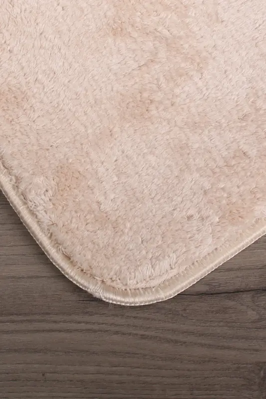 Relax Mink 80x150 + 50x80 cm. Large Size 2-Piece Bathroom Rug Mat Set Non-Slip Toilet Seat Cover-Mink - 2