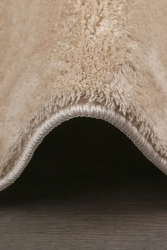 Relax Mink Fringed Stain Resistant Non-Slip Washable Runner Long Pile Plush Post Modern Rug-Mink - 4