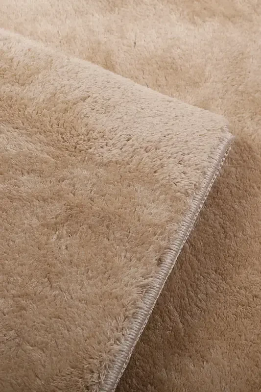 Relax Mink Fringed Stain Resistant Non-Slip Washable Runner Long Pile Plush Post Modern Rug-Mink - 5