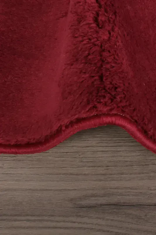 Relax Mürdüm 80x150 + 50x80 cm. Большой Размер 2'li Banyo Halısı Paspası Seti Kaymaz Klozet Takımı-Mürdüm - 3