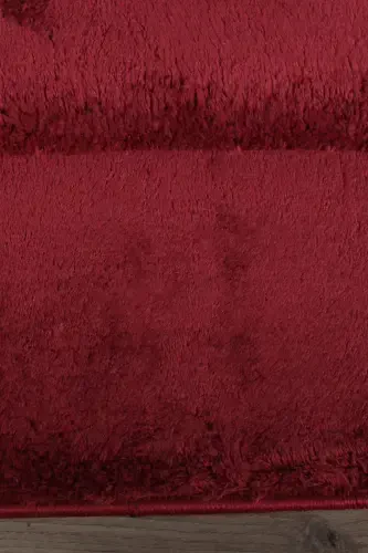 Relax Mürdüm 80x150 + 50x80 cm. Большой Размер 2'li Banyo Halısı Paspası Seti Kaymaz Klozet Takımı-Mürdüm - 5