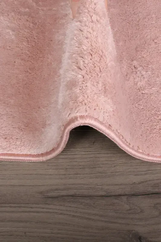 Relax Powder 80x150 + 50x80 cm Large Size 2-Piece Bath Rug Mat Set Non-Slip Toilet Set-Powder - 3