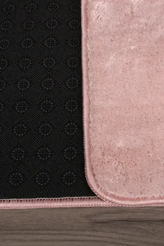 Relax Powder 80x150 + 50x80 cm Large Size 2-Piece Bath Rug Mat Set Non-Slip Toilet Set-Powder - 4