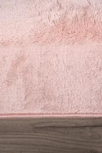 Relax Powder 80x150 + 50x80 cm Large Size 2-Piece Bath Rug Mat Set Non-Slip Toilet Set-Powder - 5