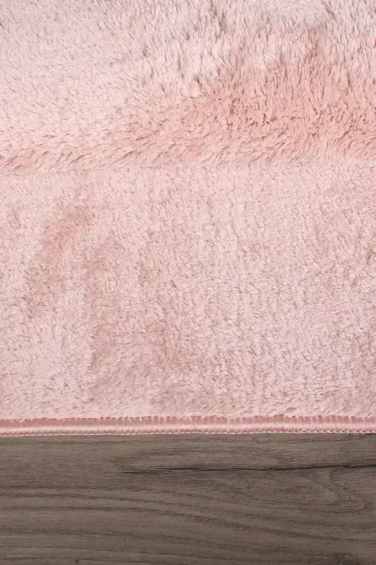 Relax Powder 80x150 + 50x80 cm Large Size 2-Piece Bath Rug Mat Set Non-Slip Toilet Set-Powder - 5