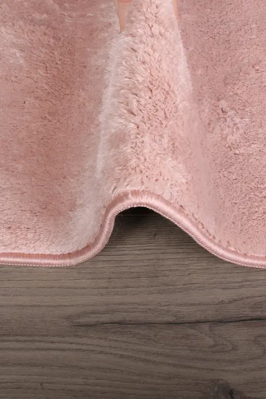 Relax Powder 80x150 + 50x80 cm Large Size 2-Piece Bath Rug Mat Set Non-Slip Toilet Set-Powder - 3