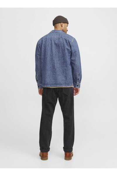 Relaxed Blue Men's Denim Shirt - JACK & JONES