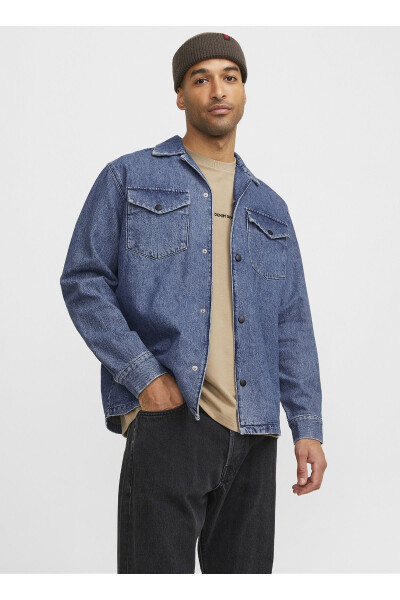 Relaxed Blue Men's Denim Shirt - 3