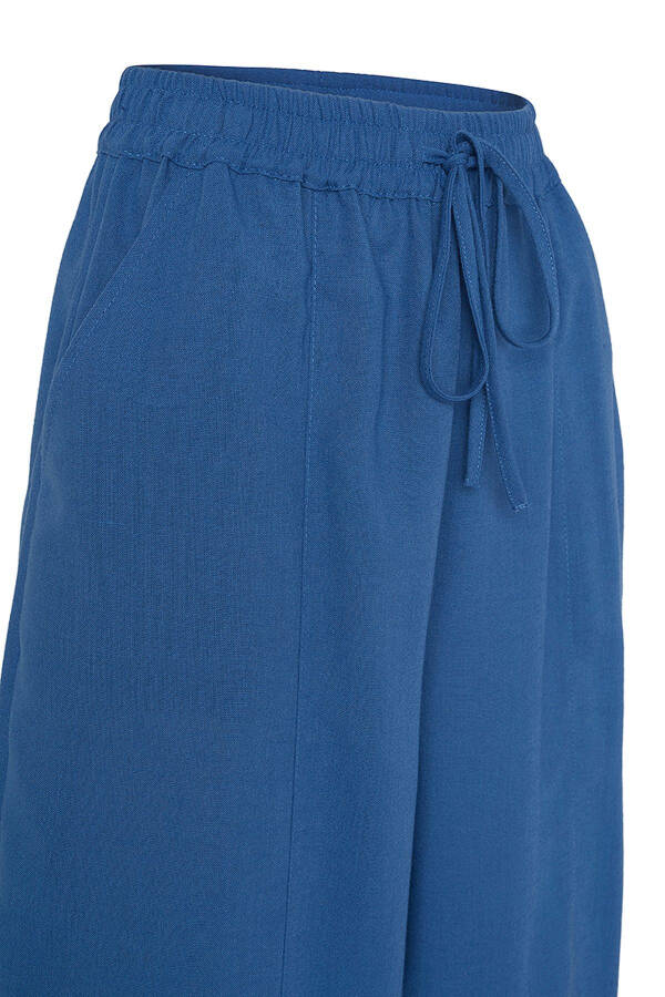 Relaxed Fit Basic Trousers - Blue - 2