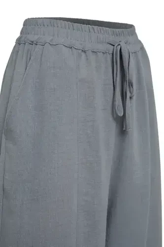 Relaxed Fit Basic Trousers - Grey - AKER (1)