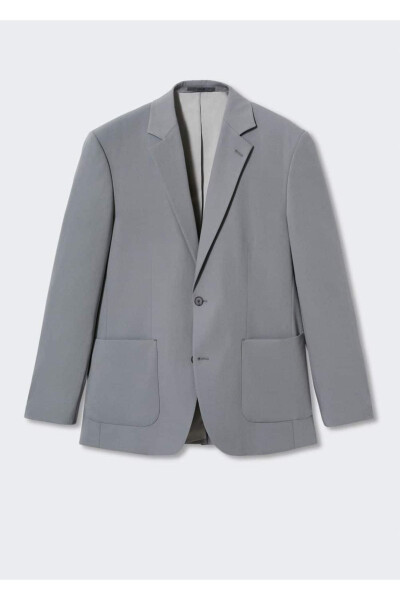 Relaxed Fit Blazer Jacket - 3