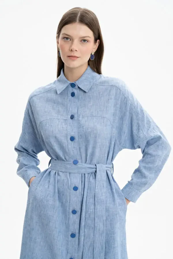 Relaxed Fit Button Detailed Coat - 1