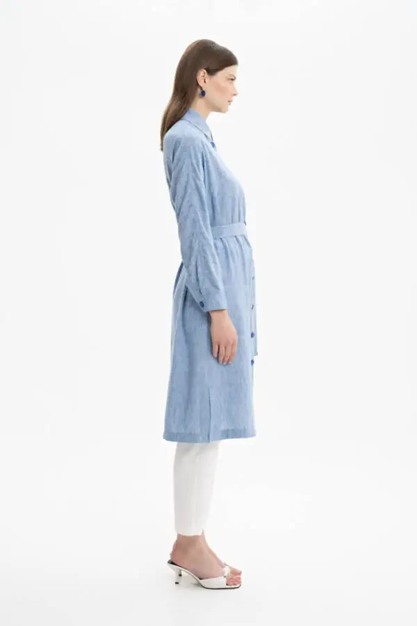 Relaxed Fit Button Detailed Coat - 3