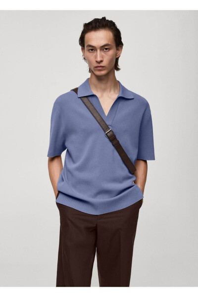 Relaxed fit cotton polo shirt - MANGO MAN