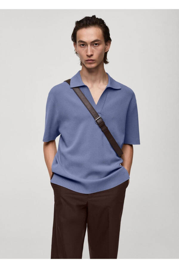Relaxed fit cotton polo shirt - 1