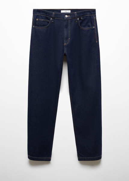 Relaxed fit dark wash jeans - 11