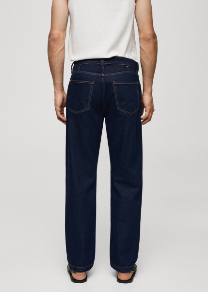 Relaxed fit dark wash jeans - 5