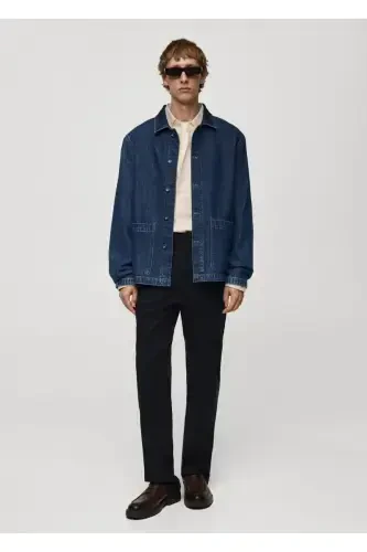 Relaxed Fit Denim Shirt Jacket - 3