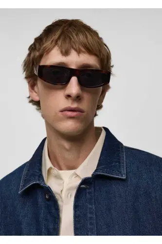 Relaxed Fit Denim Shirt Jacket - MANGO MAN (1)