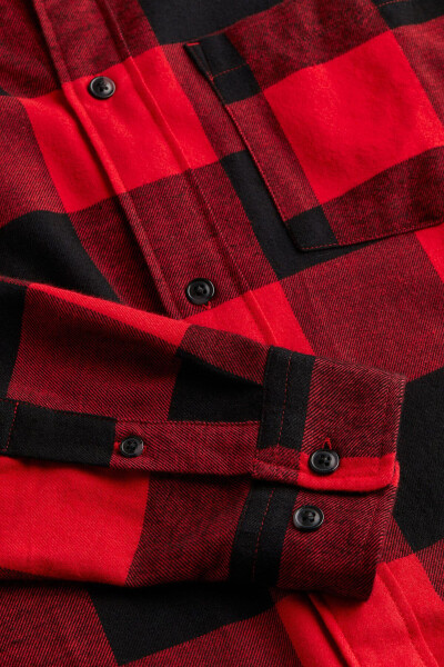 Relaxed fit flannel shirt - 2