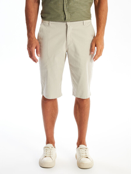 Relaxed Fit Men's Bermuda Shorts-Beige - LC WAIKIKI (1)
