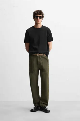 RELAXED FIT O'RMA T-SHIRT - Qora - MODAZONE