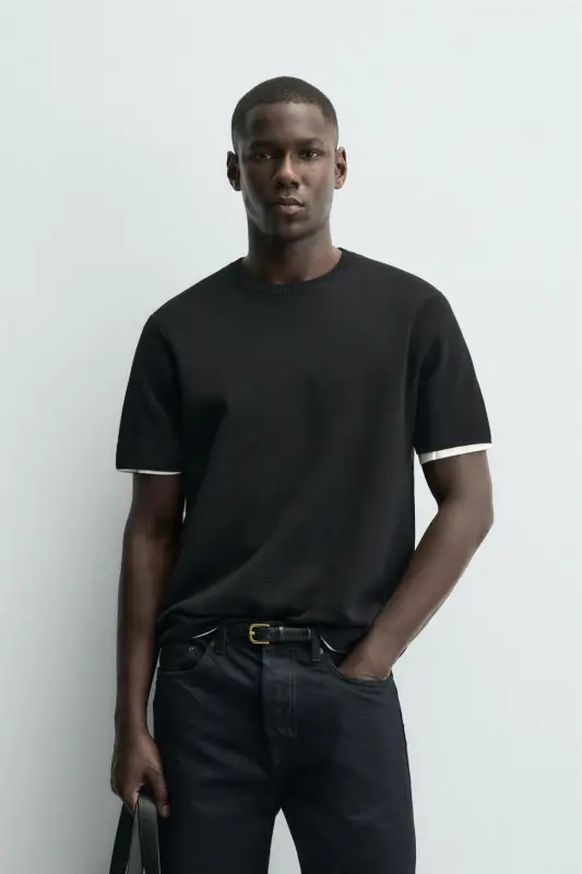 RELAXED FIT O'RMA T-SHIRT - Qora - 5