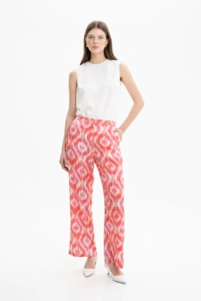 Relaxed Fit Patterned Pants - 2