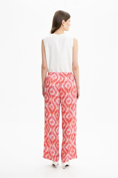 Relaxed Fit Patterned Pants - 4