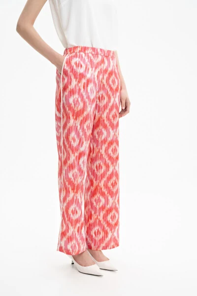 Relaxed Fit Patterned Pants - 5