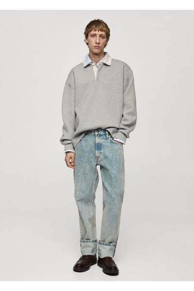 Relaxed fit polo sweatshirt - 2