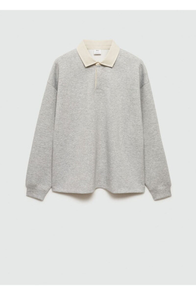 Relaxed fit polo sweatshirt - 3