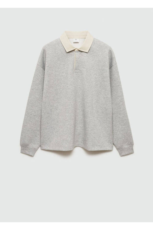 Relaxed fit polo sweatshirt - 3