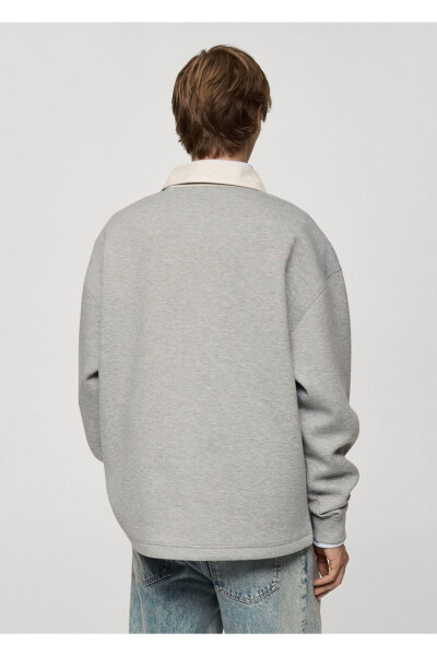 Relaxed fit polo sweatshirt - 4