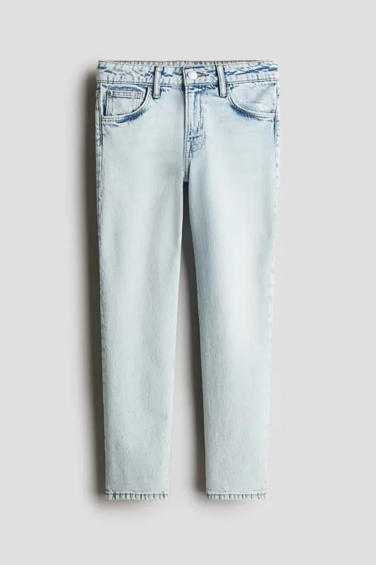 Relaxed Tapered Fit Jeans - Açık kot mavisi - 1