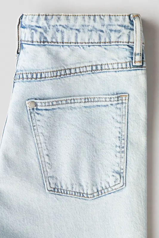 Relaxed Tapered Fit Jeans - Açık kot mavisi - 3