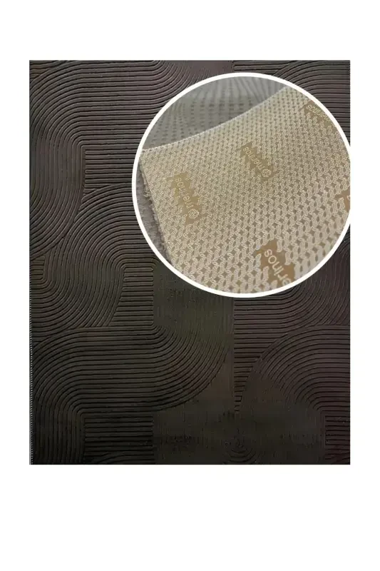 Рельеф Joy Антрацит Нескользящий Коврик Дорожка-Антрацит - 3