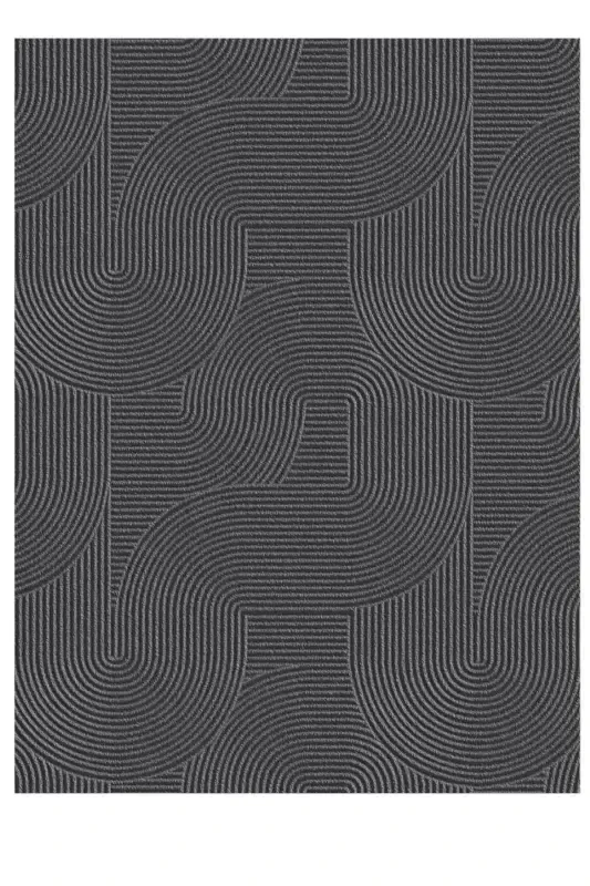 Relief Joy Anthracite Non-Slip Base Cut Rug Runner-Anthracite - 2
