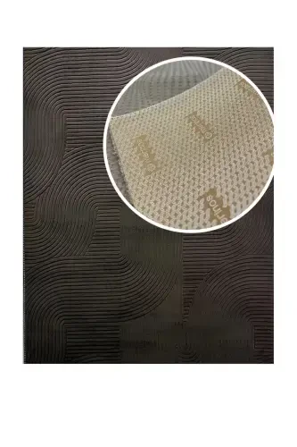 Relief Joy Anthracite Non-Slip Base Cut Rug Runner-Anthracite - 3