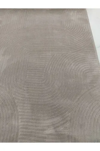 Relief Joy Beige Non-Slip Base Cut Rug Runner-Mink - 3