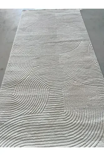 Relief Joy Cream Non-Slip Base Cut Rug Runner - 3