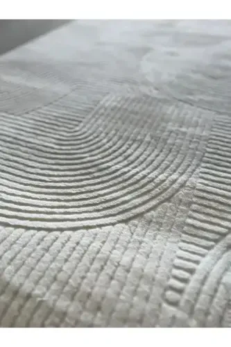 Relief Joy Cream Non-Slip Base Cut Rug Runner - 5