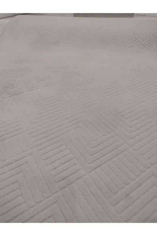 Relief Silliqsiz Taglik Xona Mehmonxona Koridor Oshxona Gilam Yo'lak Krem - 3