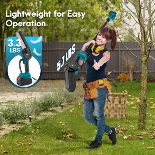 RELOIVE 2-in-1 Cordless Pole Saw & 6